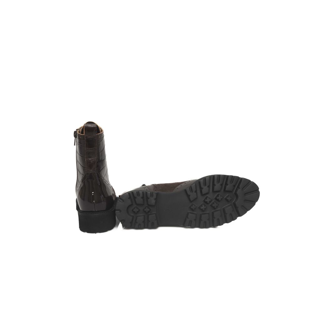 Cerruti 1881 Brun Læderstøvle Dame