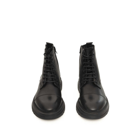 Cerruti 1881 sort læderstøvle til mænd