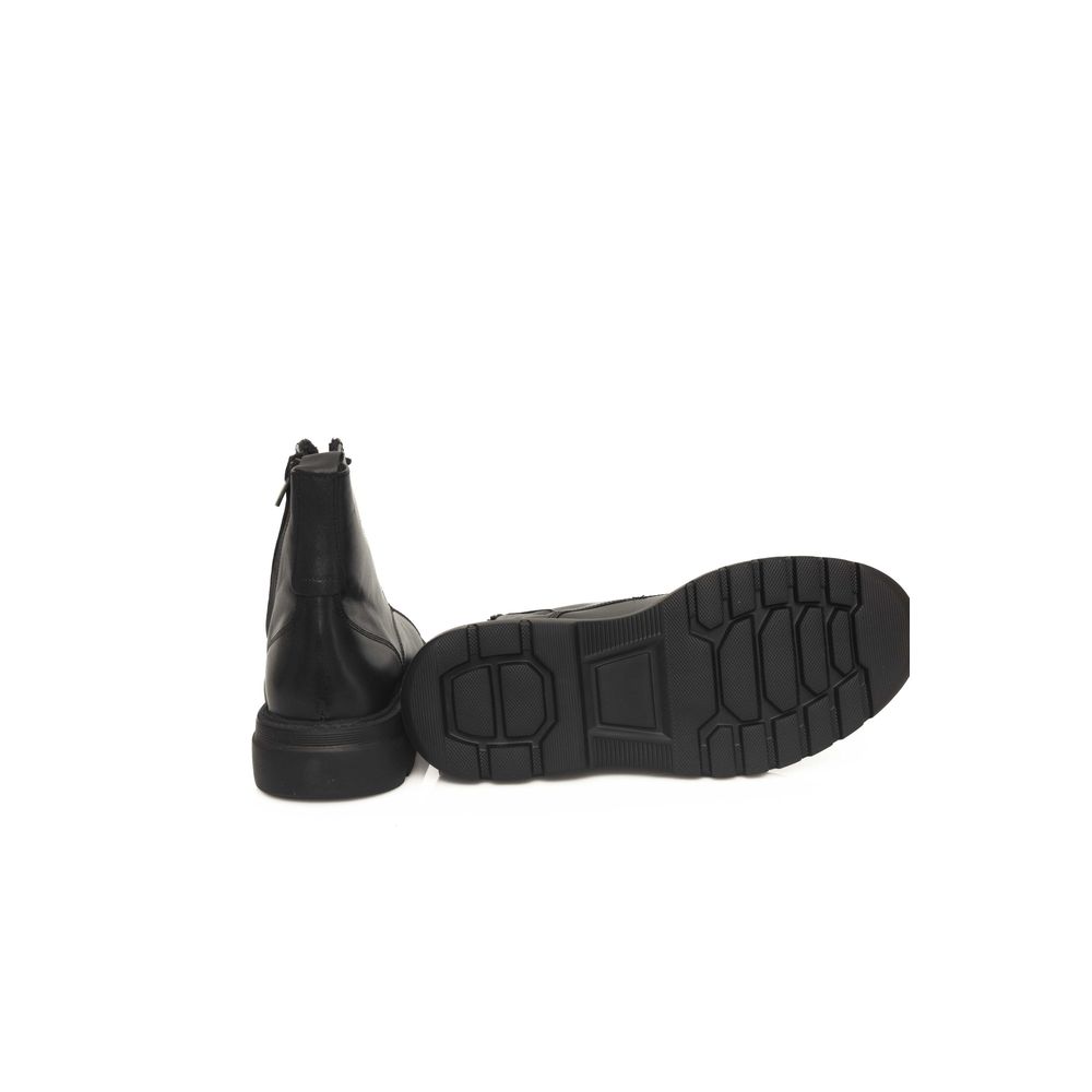 Cerruti 1881 sort læderstøvle til mænd