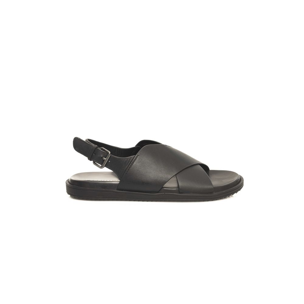 Cerruti 1881 Sort Læder Herre Sandal