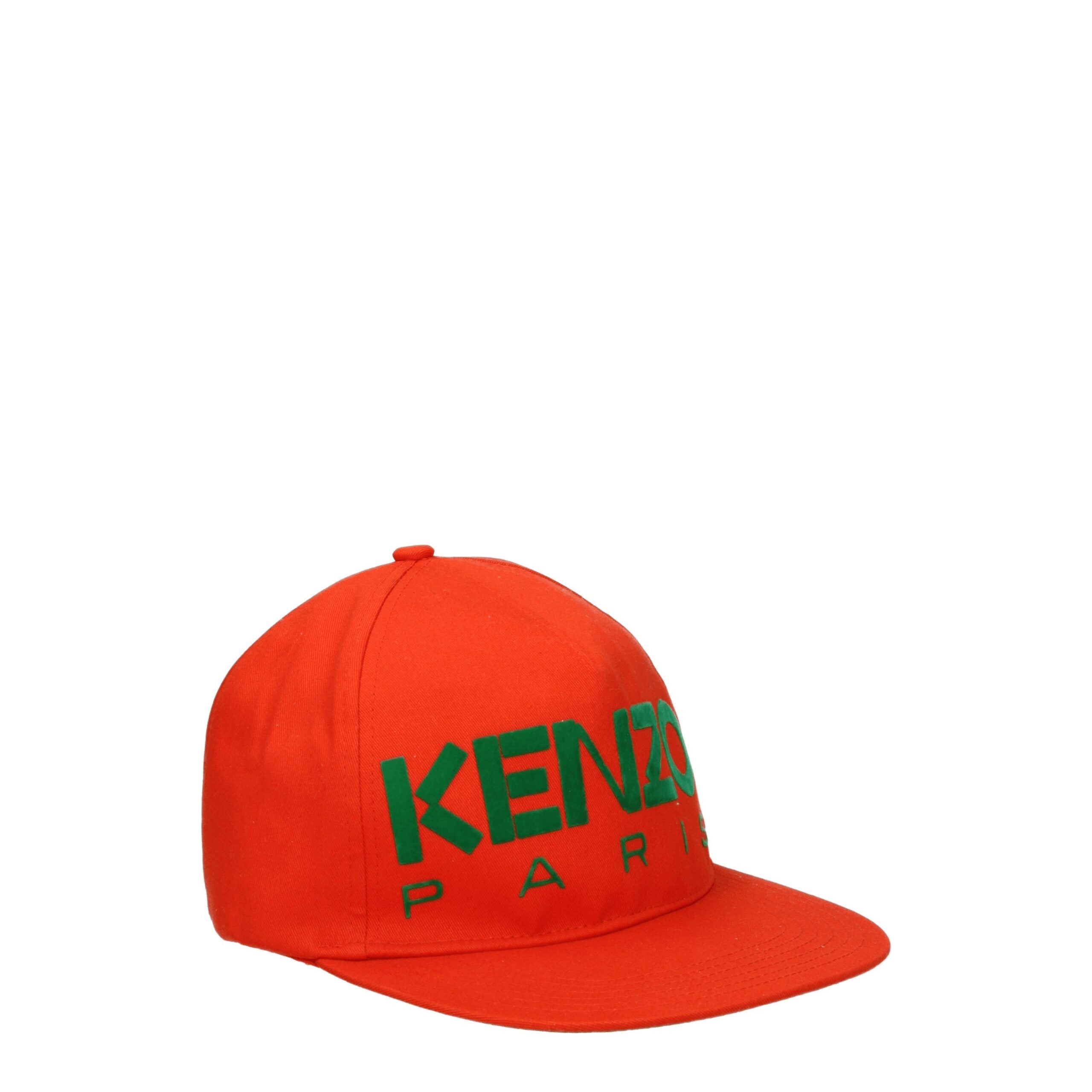 Kenzo Orange Bomuldskasket (Baseballkasket)