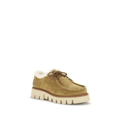 Pedro García Beige Læder Oxfords Og Derbies