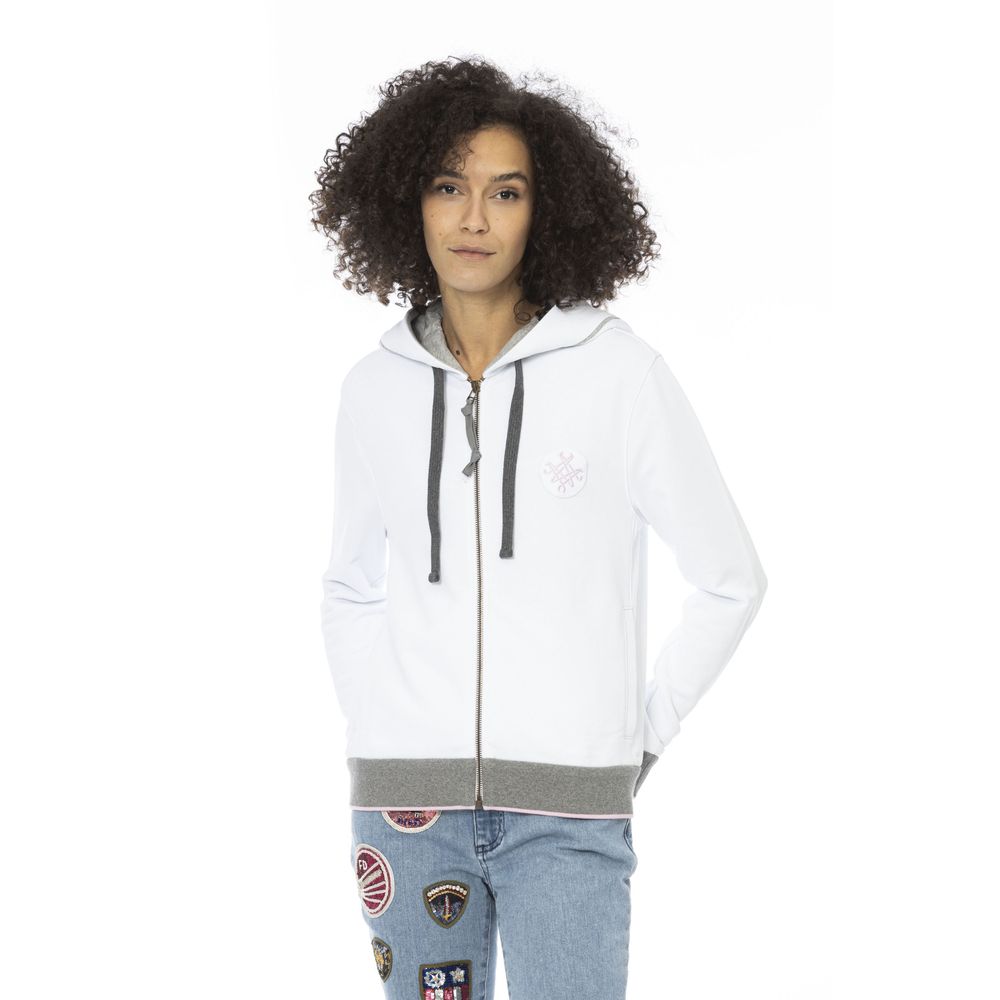 Hr. & Mrs. Italien Hvid Bomuldssweatshirt til Kvinder