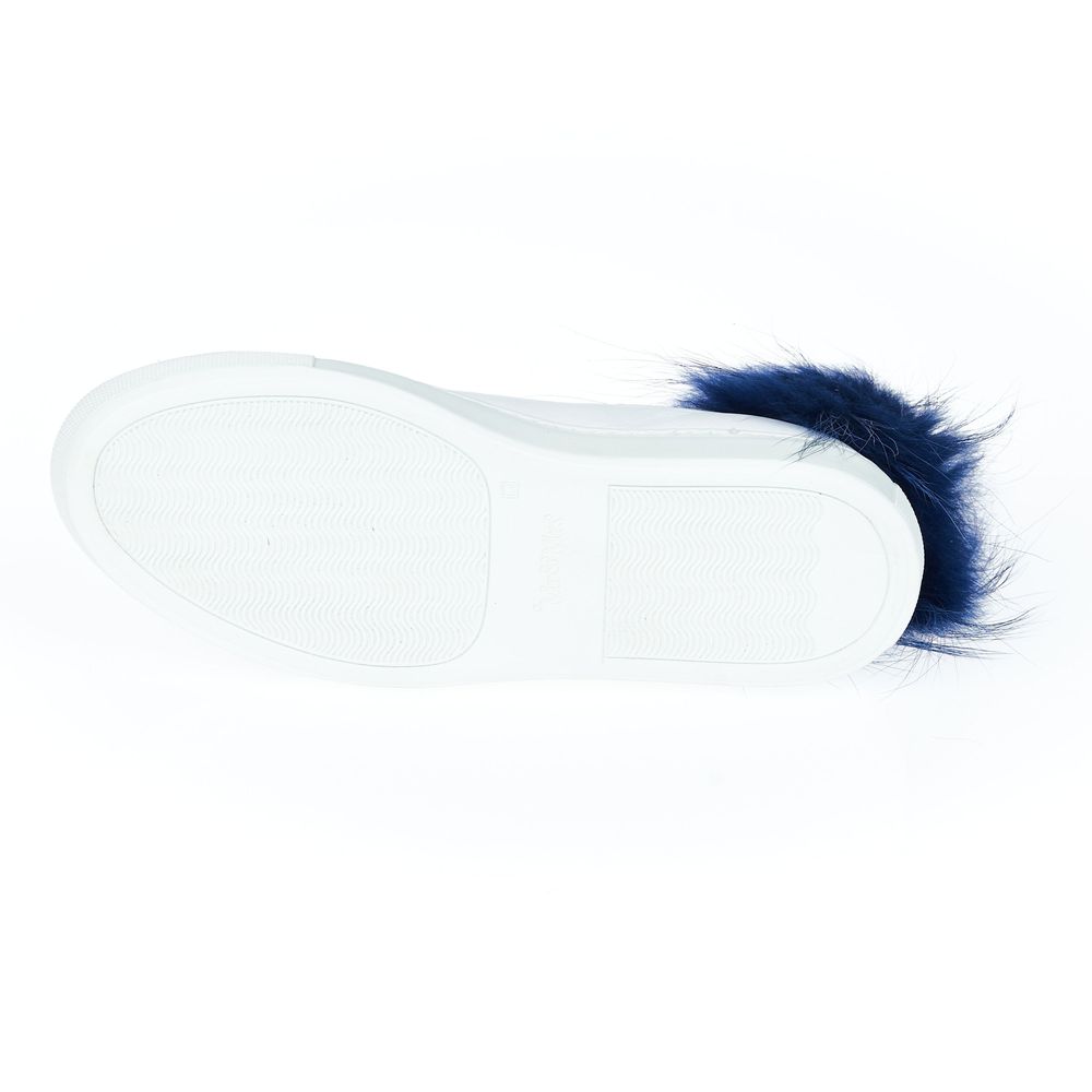 Mr&Mrs Italy Hvide Lædersneaker til Kvinder