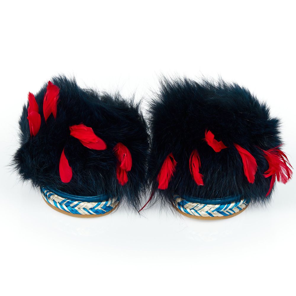 Mr&Mrs Italy Blå Lammeskindsandaler til Kvinder