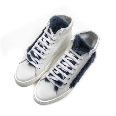 Mr&amp;Mrs Italy Hvide Lædersneaker til Kvinder