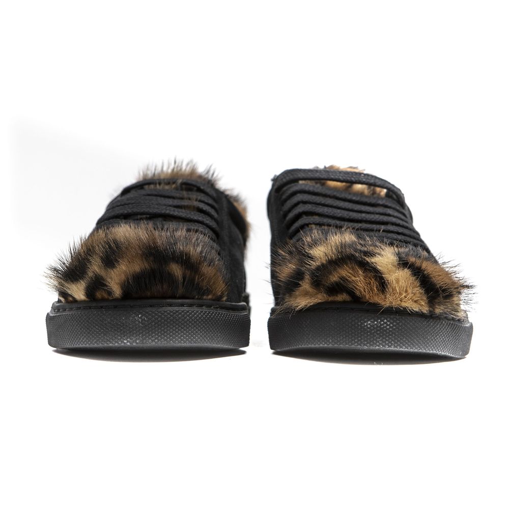 Mr&Mrs Italy sorte lædersneaker til kvinder