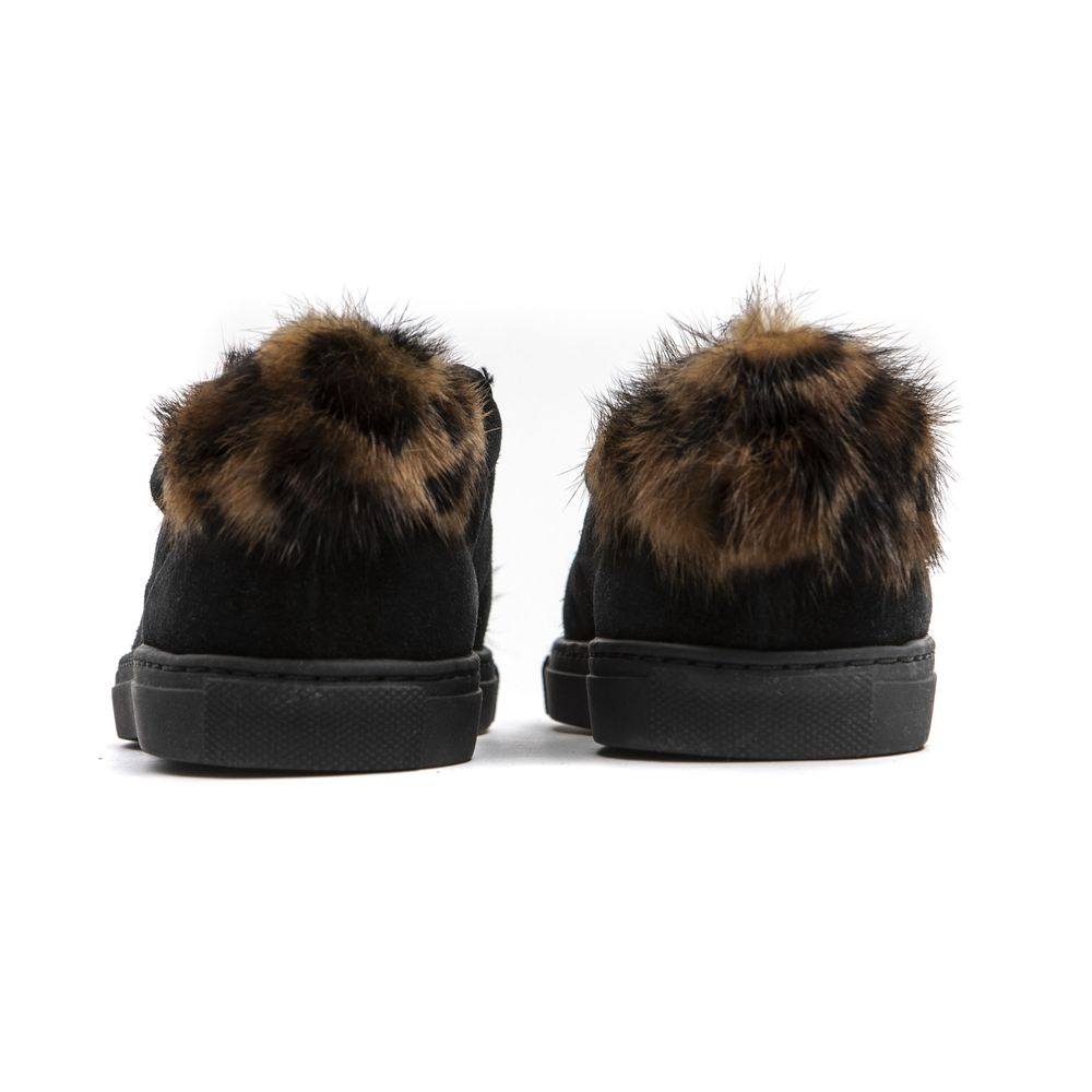 Mr&Mrs Italy sorte lædersneaker til kvinder