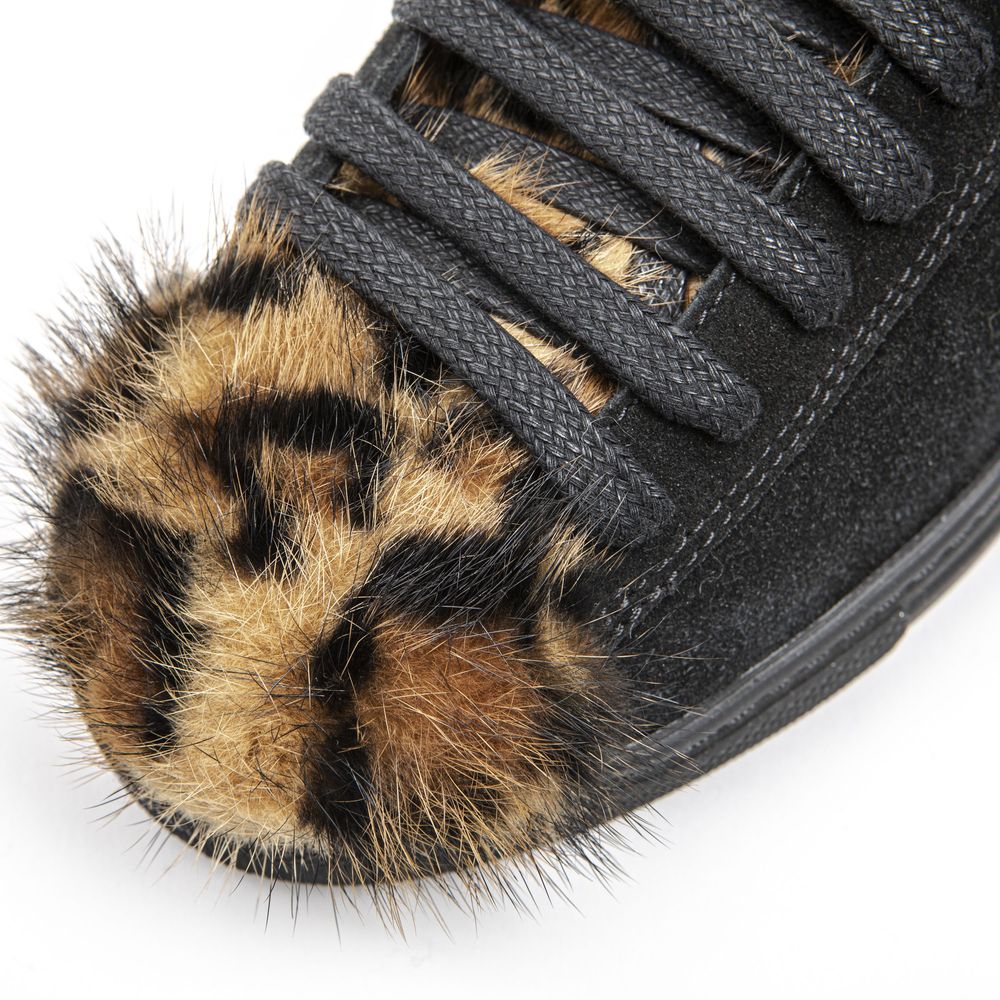 Mr&Mrs Italy sorte lædersneaker til kvinder