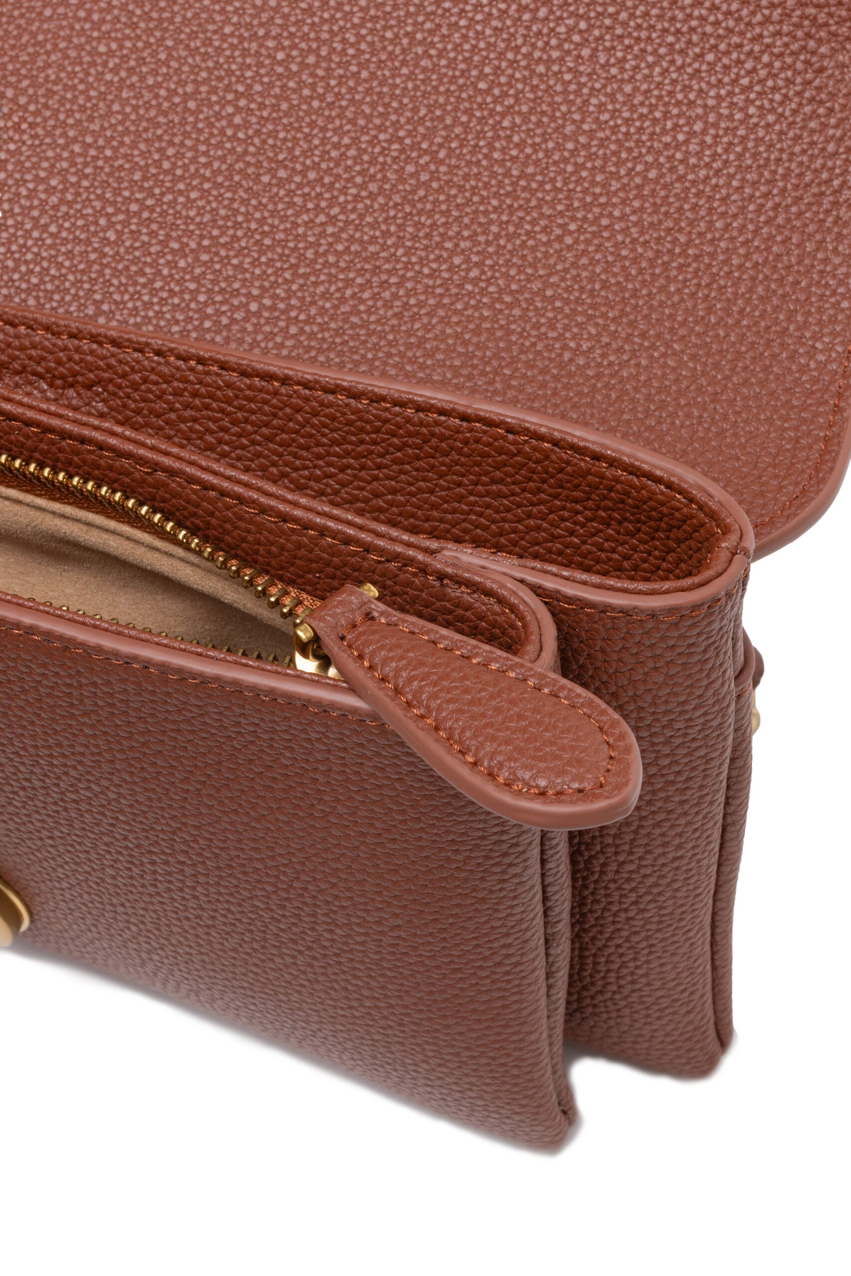 PINKO Brun Læder Love Boucle Riga Skuldertaske