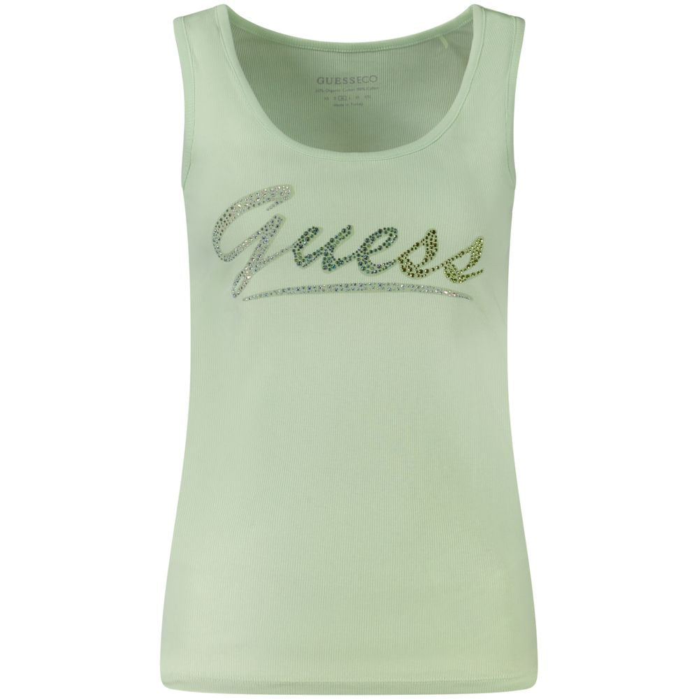 Guess Jeans Grøn Bomuld Tanktop