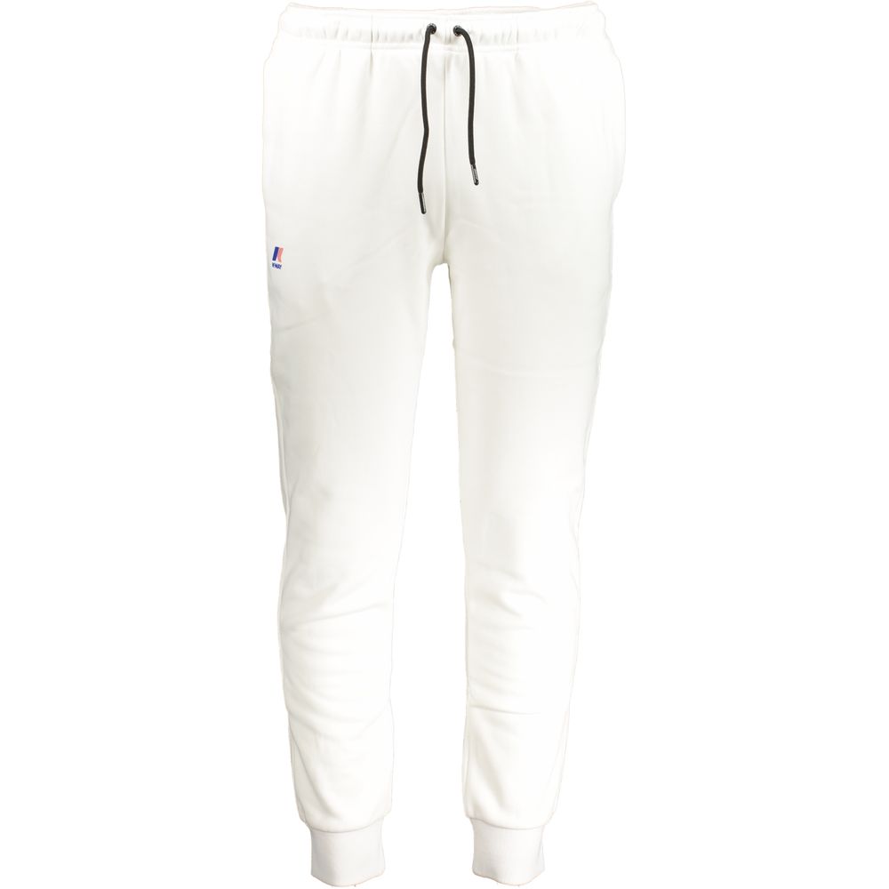 K-WAY Bianco Polyester Men's Tracksuit Pant