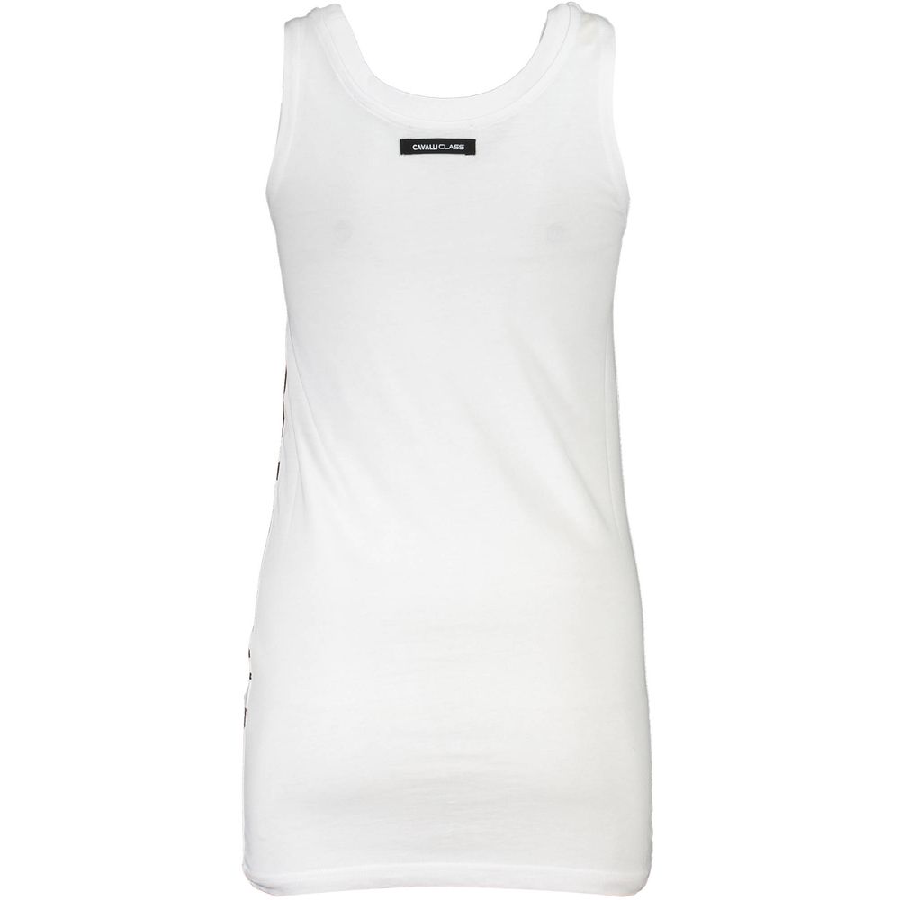 Cavalli Class Hvid Bomuld Tanktop