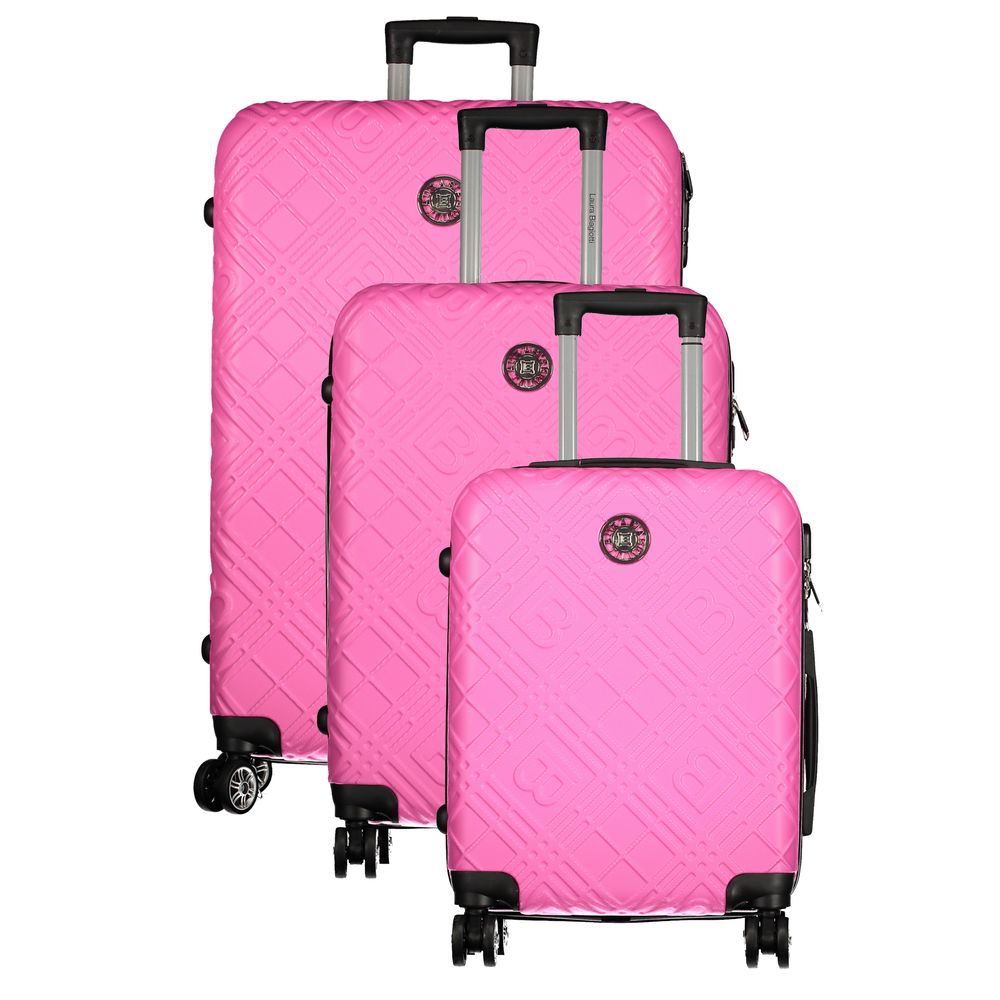 Laura Biagiotti Pink Polyethylen Bagage Og Rejse