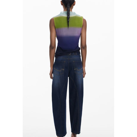 Desigual Green Polyester Tank Top