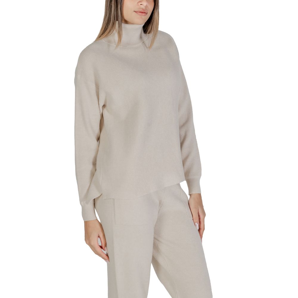 Cleré Beige Viscose Turtleneck