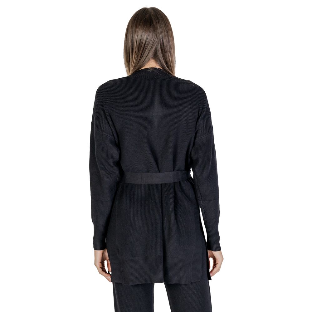 Cleré Sort Viskose Cardigan