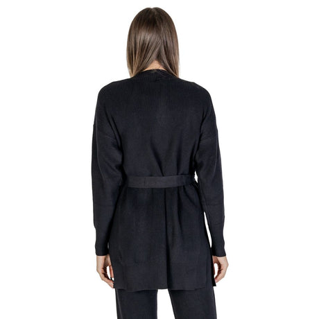 Cleré Sort Viskose Cardigan