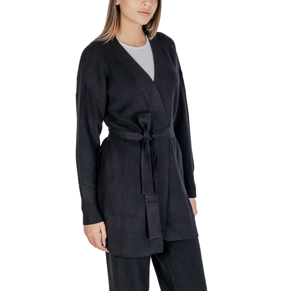 Cleré Sort Viskose Cardigan