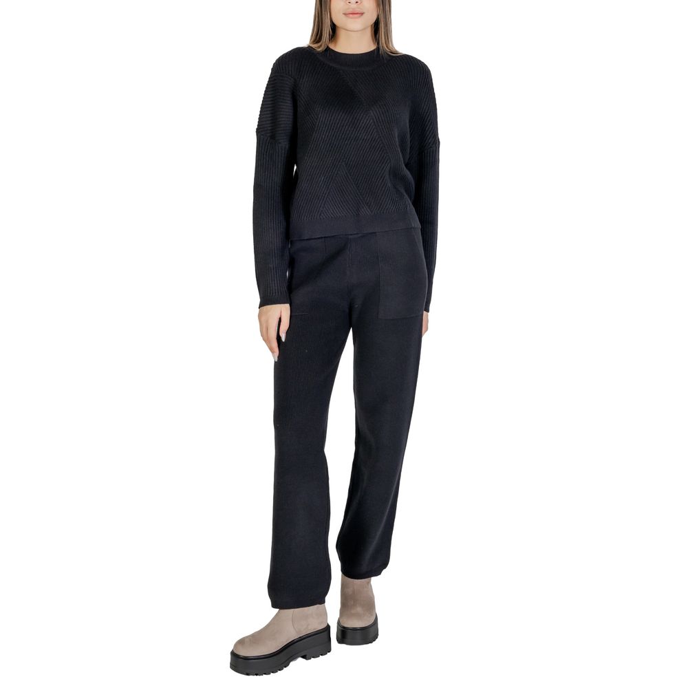 Cleré Sort Viskose Sweater