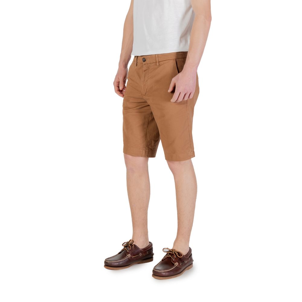 Borghese Beige Bomulds Bermudashorts