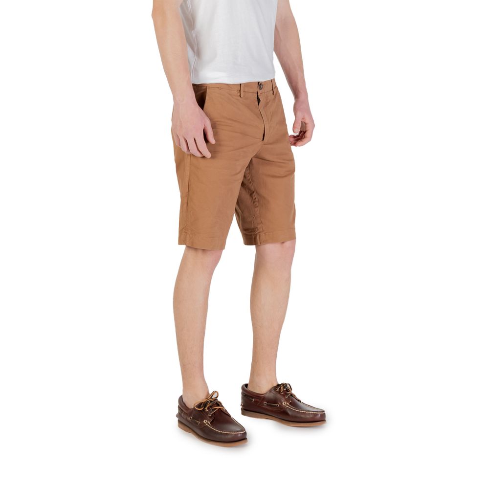 Borghese Beige Bomulds Bermudashorts
