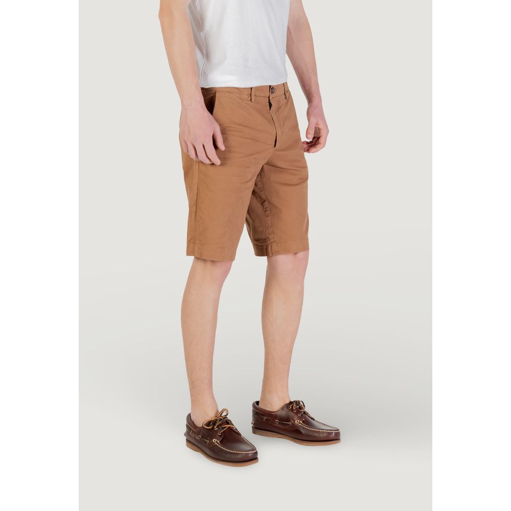 Borghese Beige Bomulds Bermudashorts