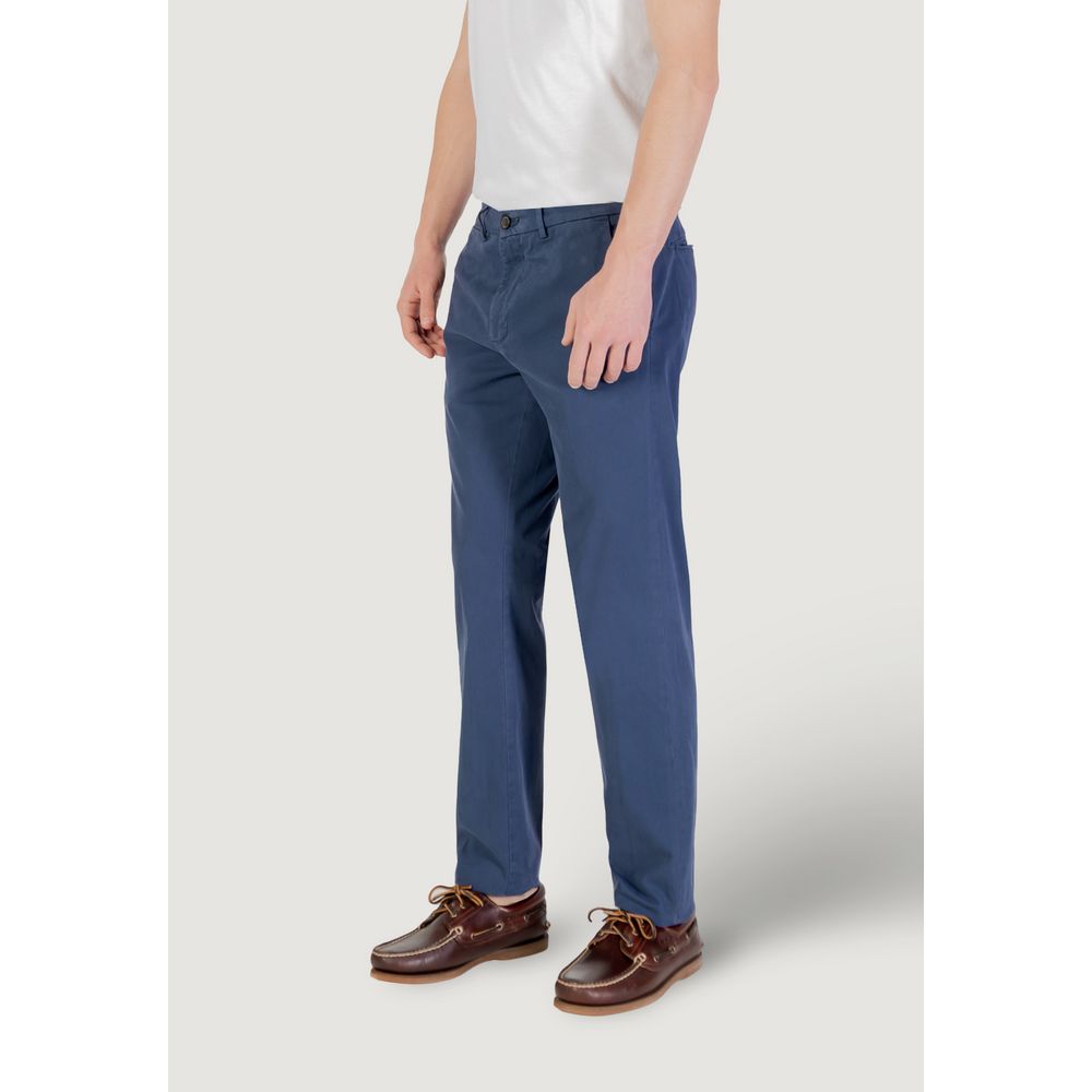 Borghese Blå Bomulds Skinny Pants