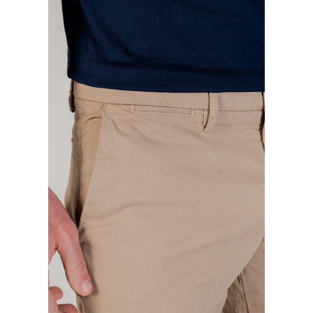 Borghese Beige Bomulds Skinny Pants