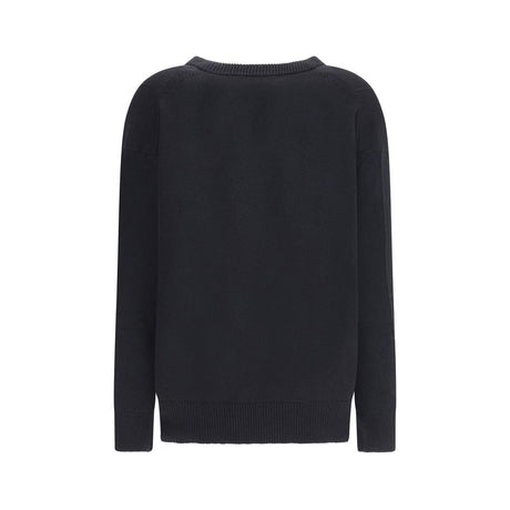 Jil Sander sort uldsweatshirt