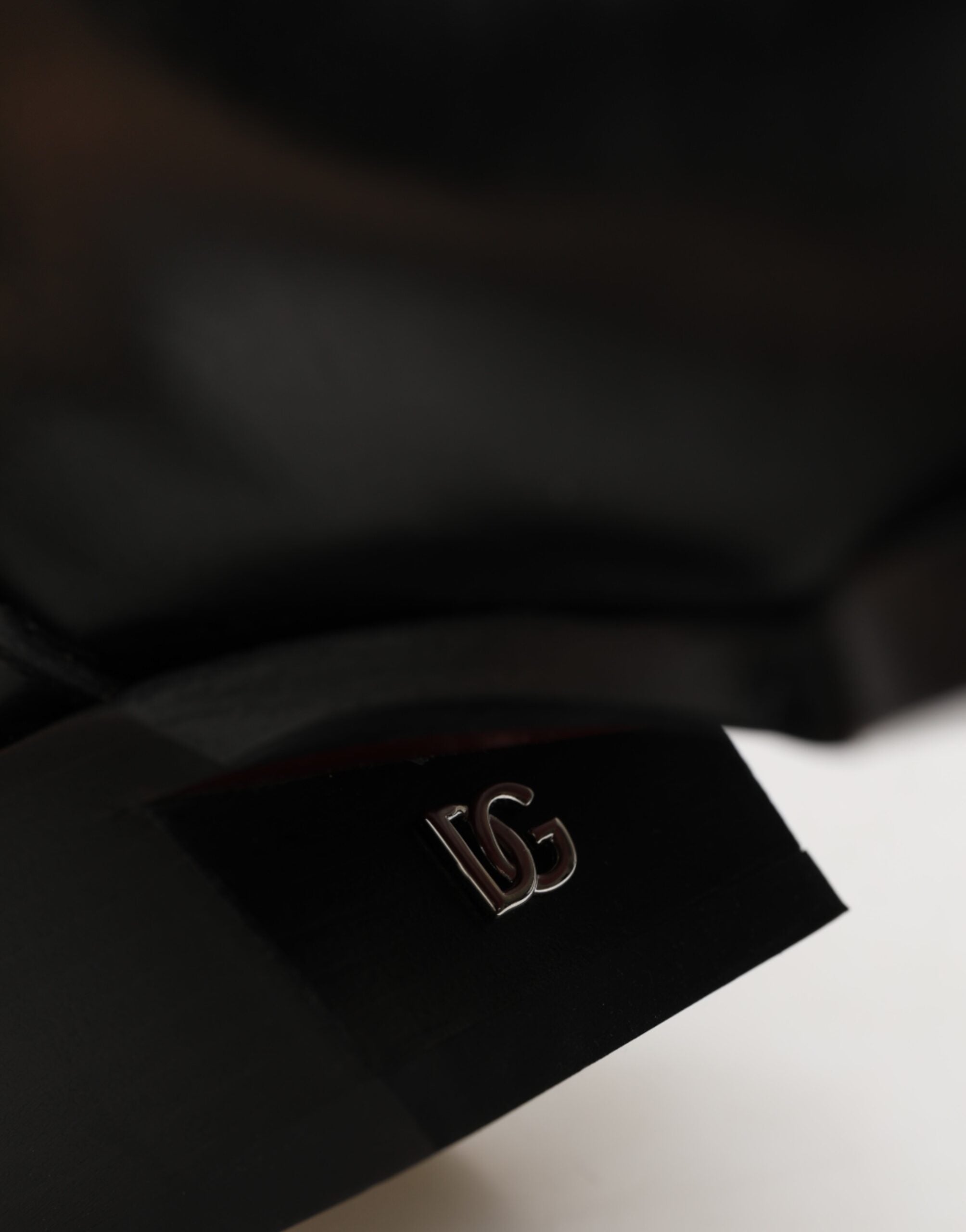 Dolce &amp; Gabbana Svarta Logotypplack Över Vaden Stövlar Skor