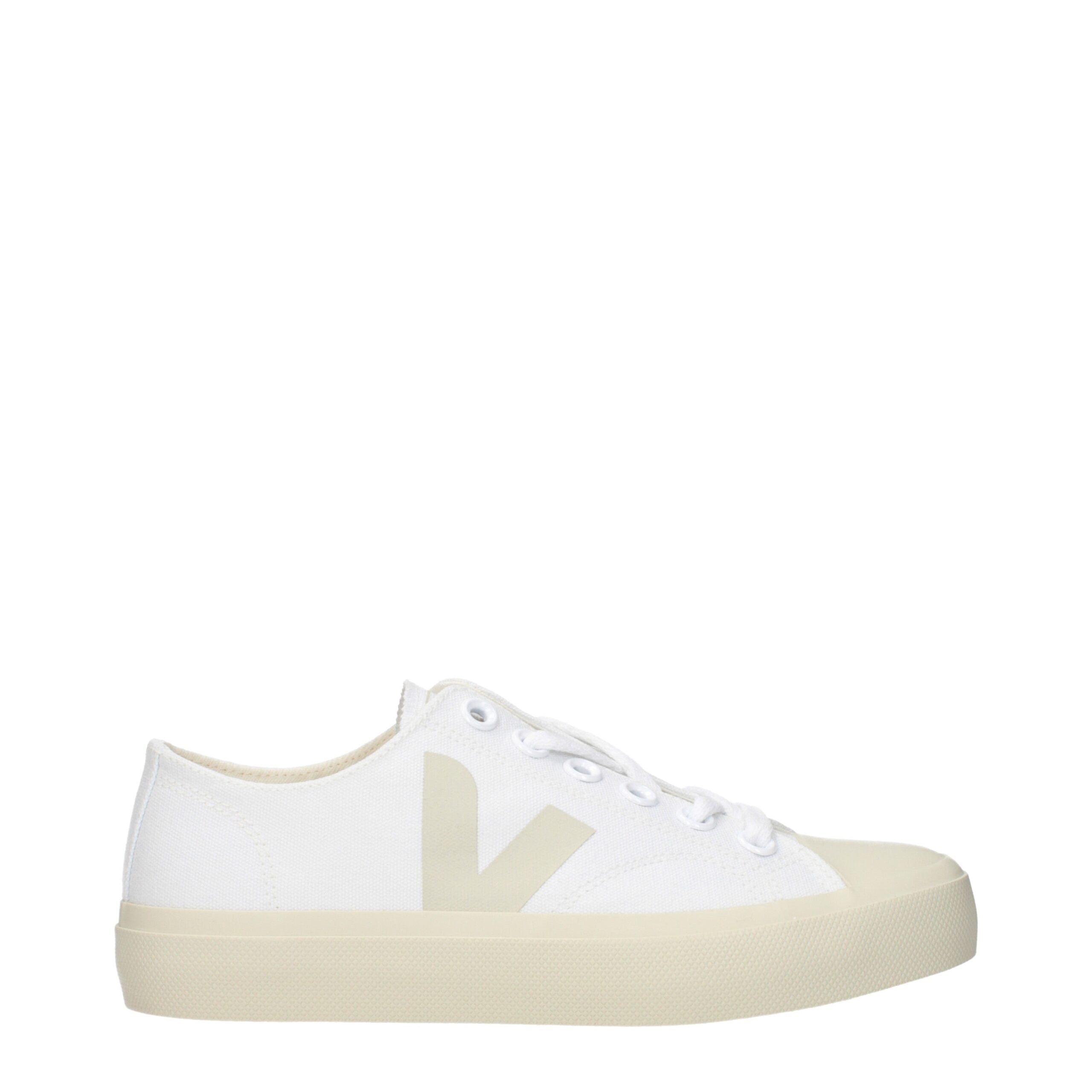 Veja Hvide Stof Low Top Sneakers