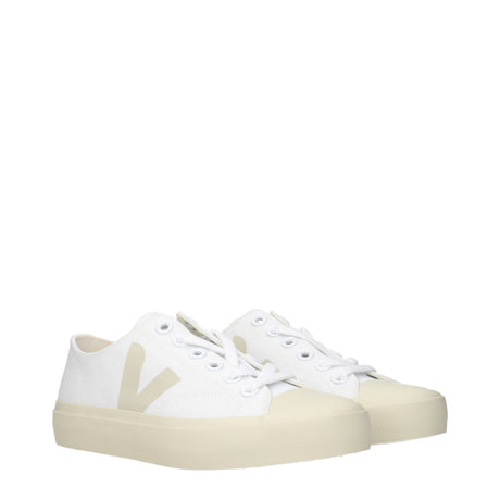Veja Hvide Stof Low Top Sneakers