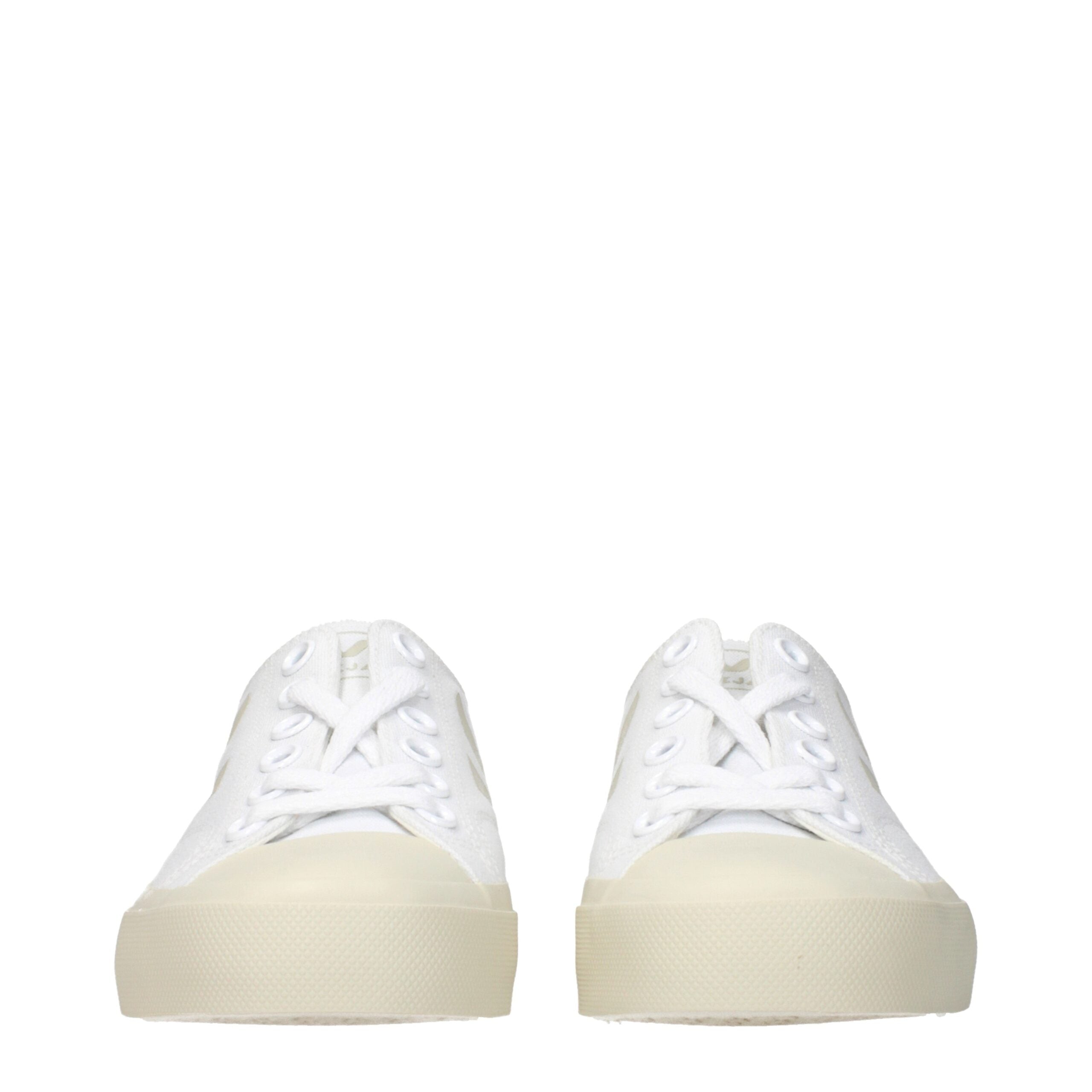 Veja Hvide Stof Low Top Sneakers
