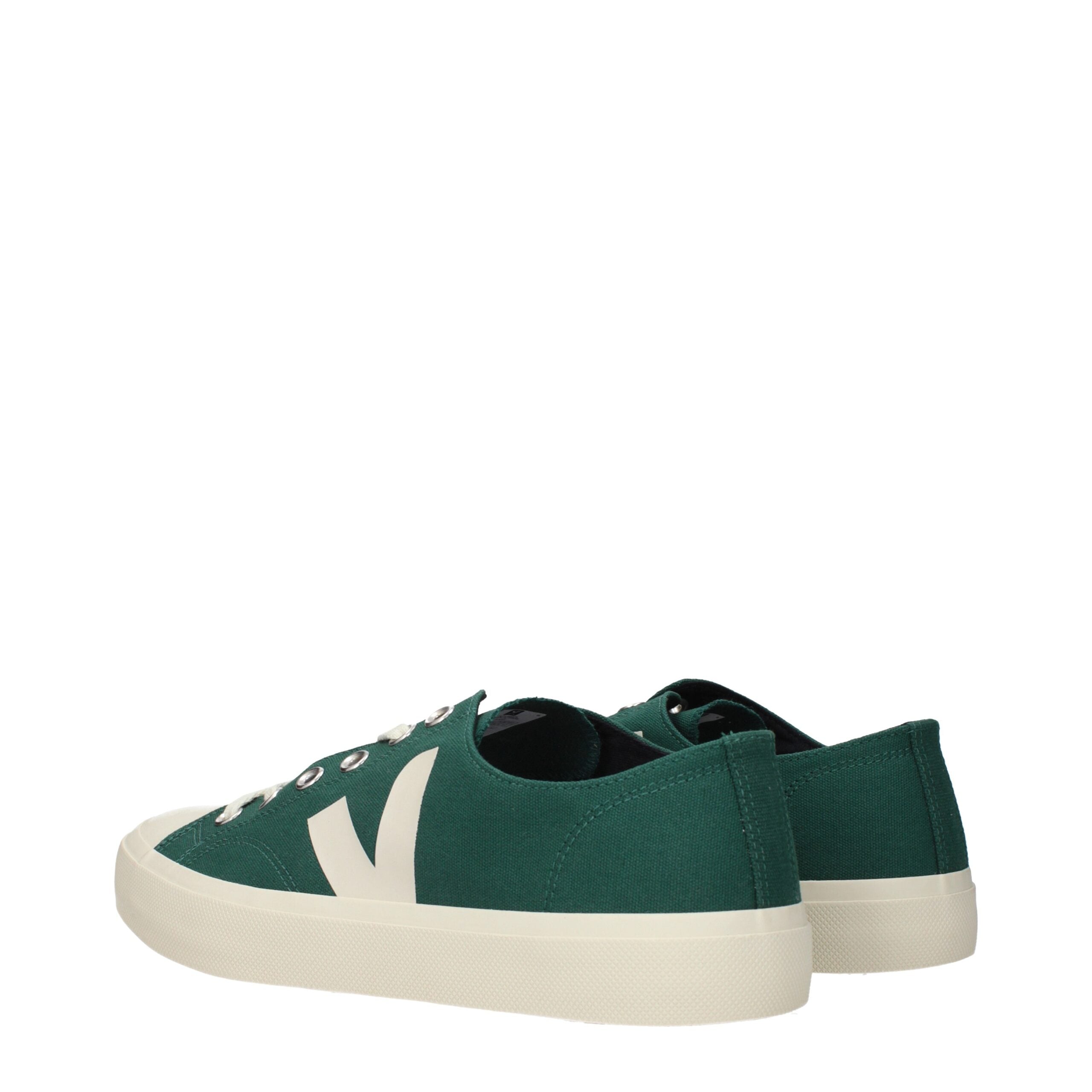 Veja Grønne Stof Low Top Sneakers