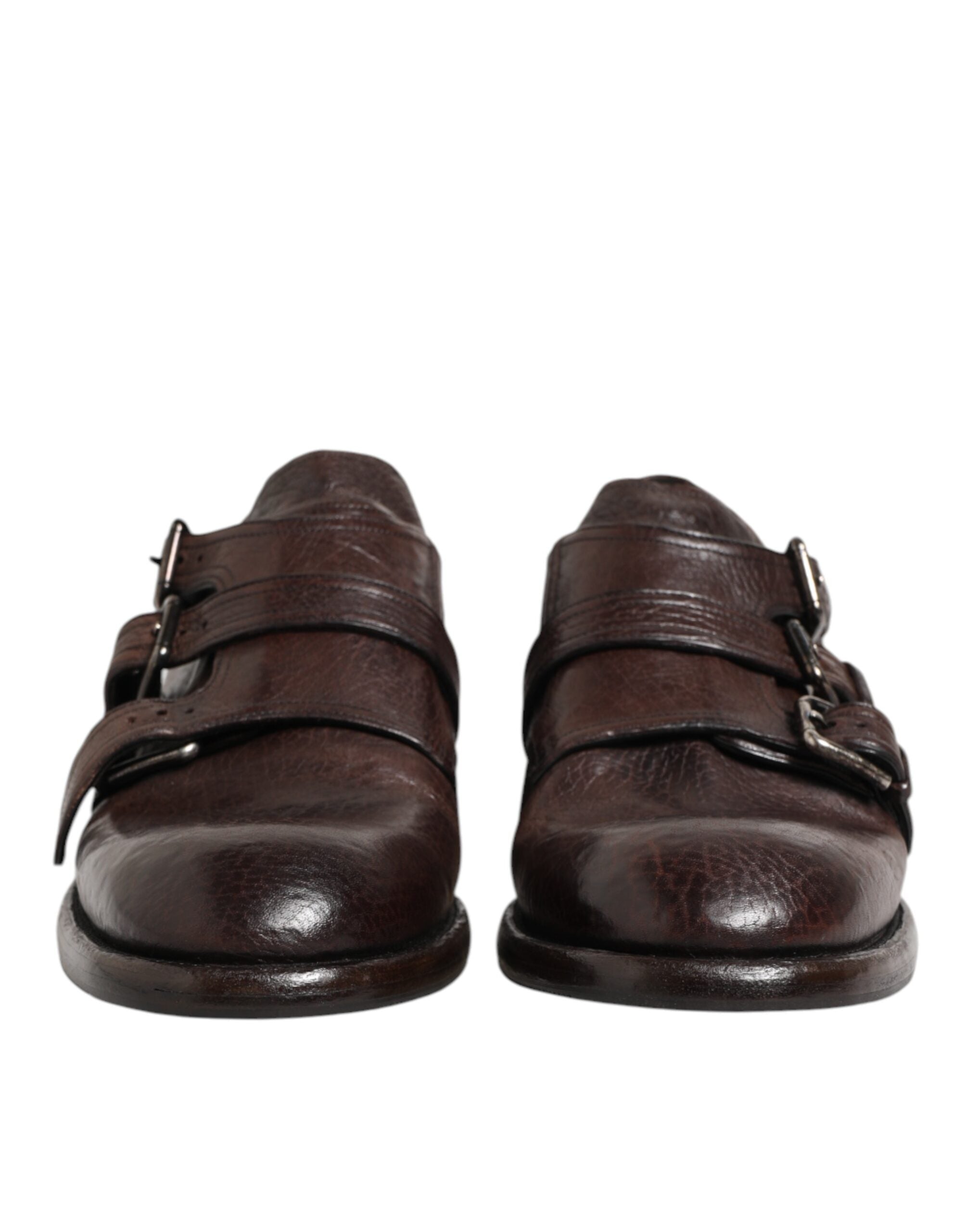 Dolce &amp; Gabbana Brune Læder Formelle Derbysko med Monk Strap