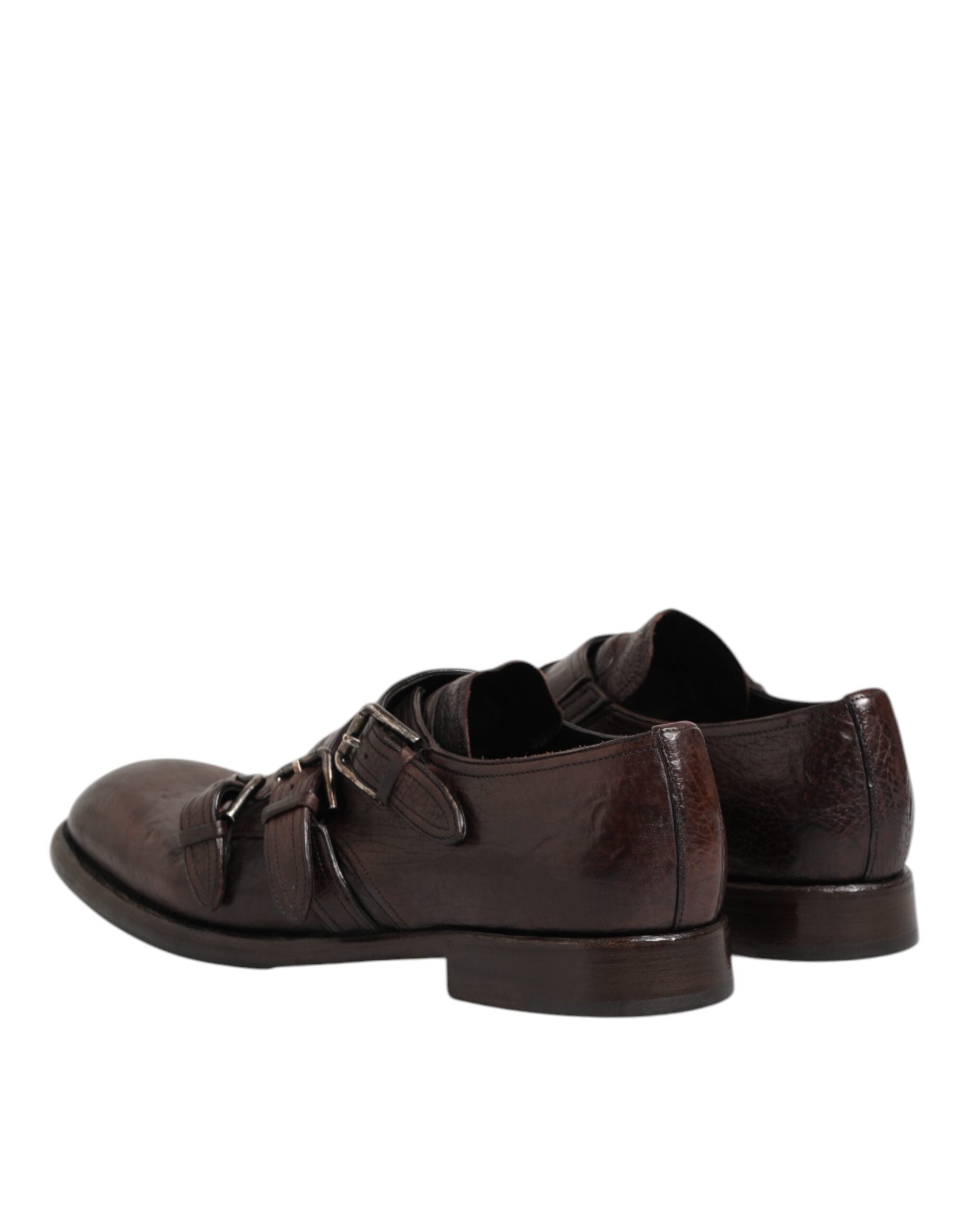 Dolce &amp; Gabbana Brune Læder Formelle Derbysko med Monk Strap