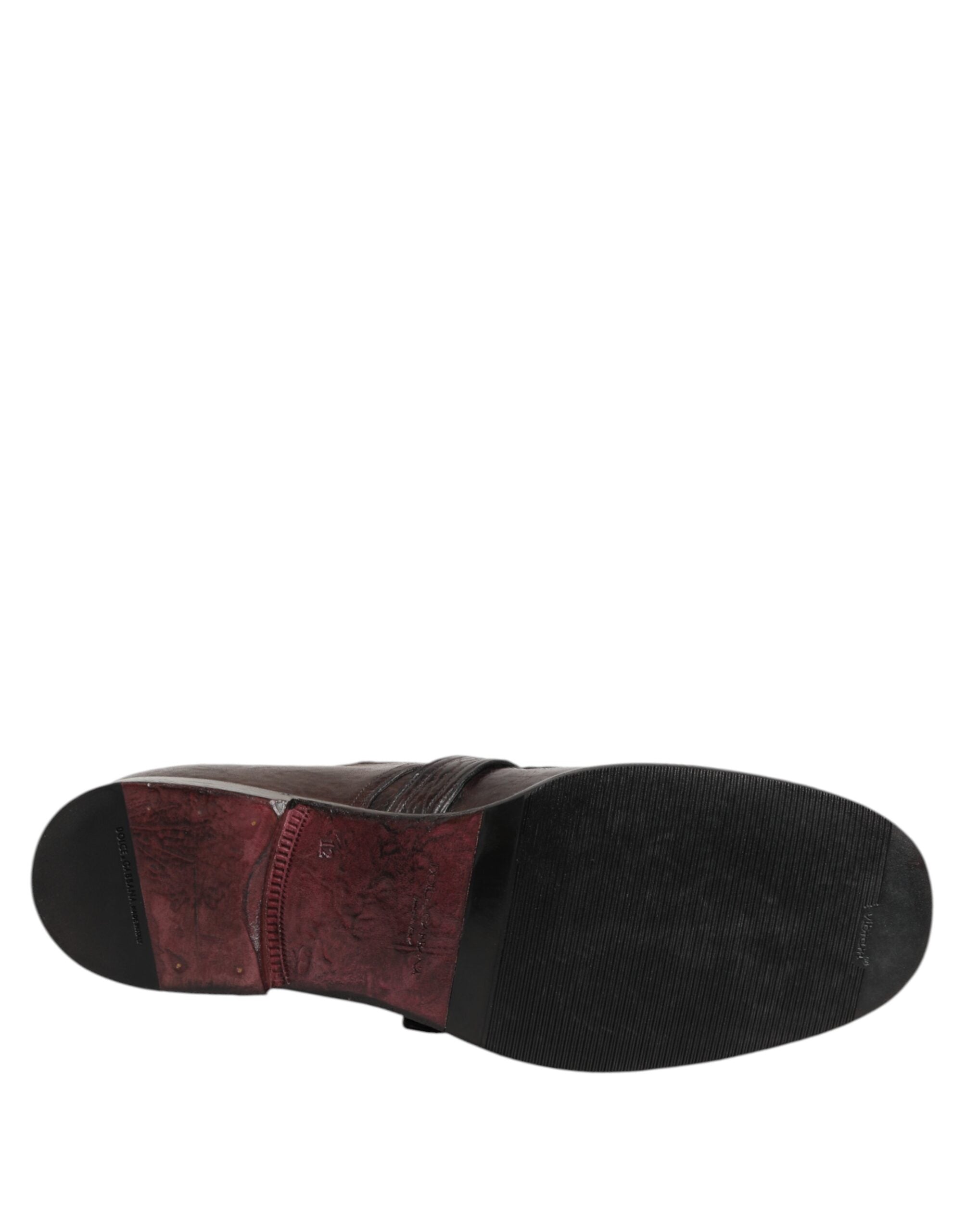 Dolce &amp; Gabbana Brune Læder Formelle Derbysko med Monk Strap