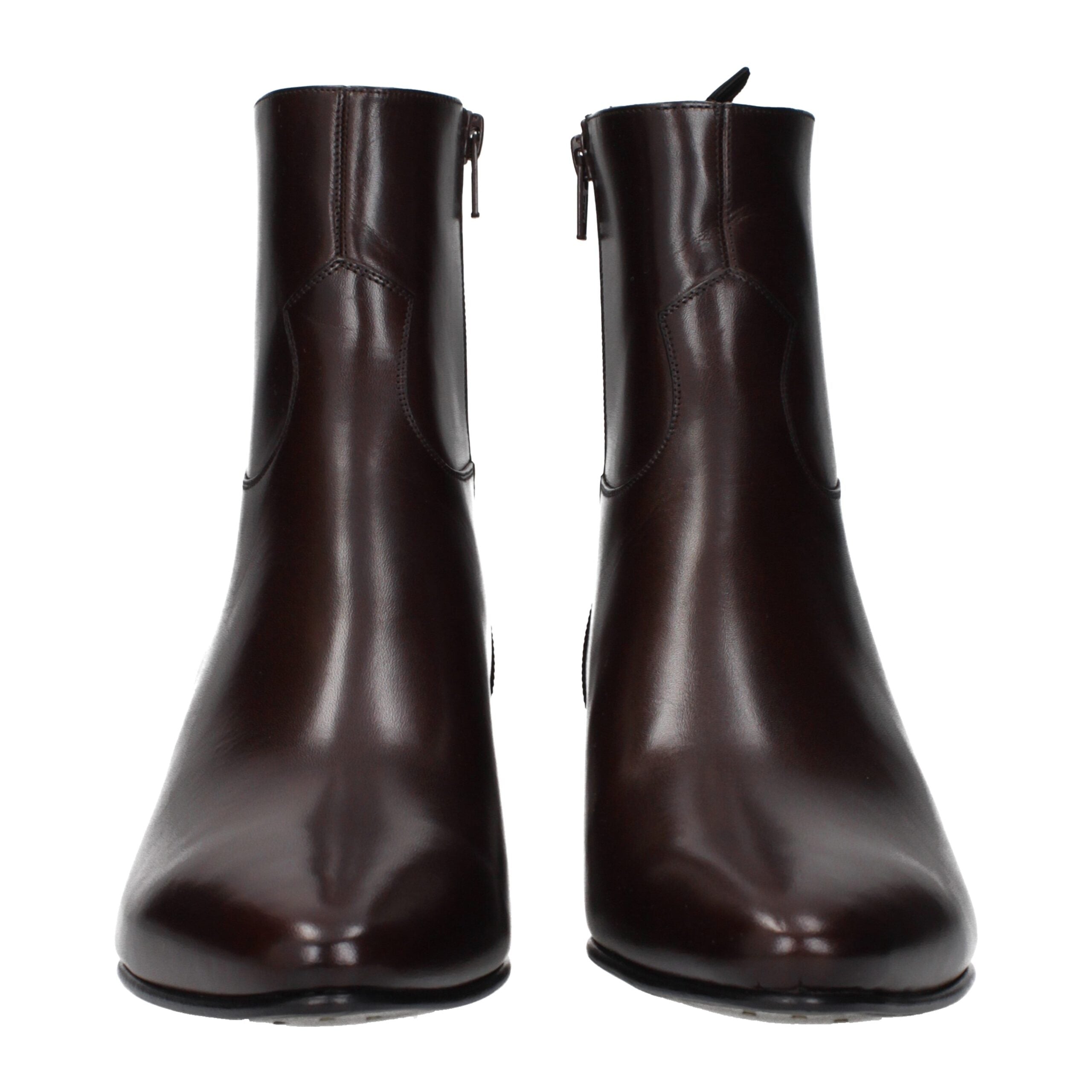 Celine Røde Læder Ankelstøvler