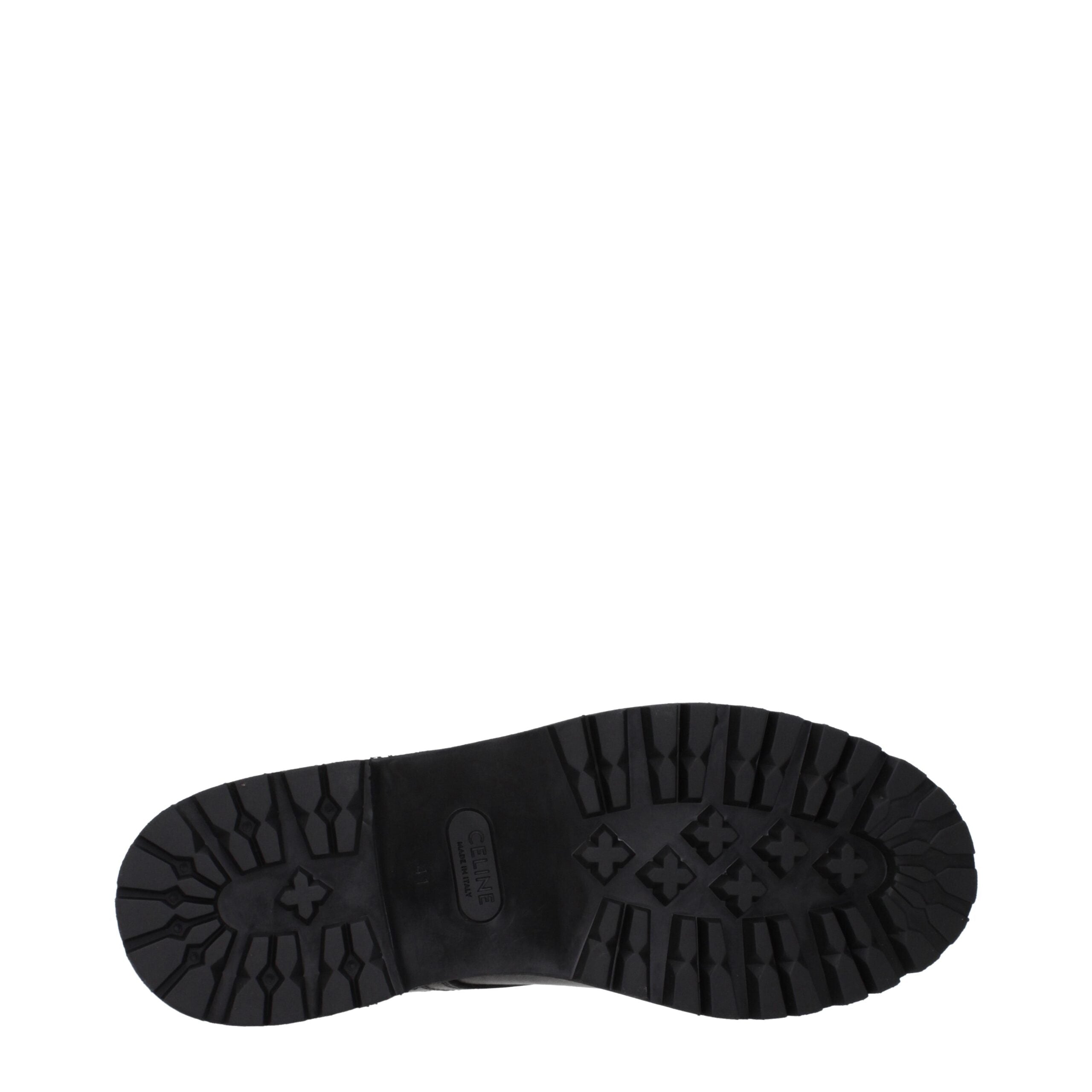 Celine sorte læder ankelstøvler