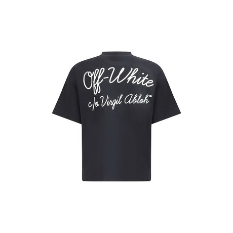 Off-White Black Cotton T-Shirt