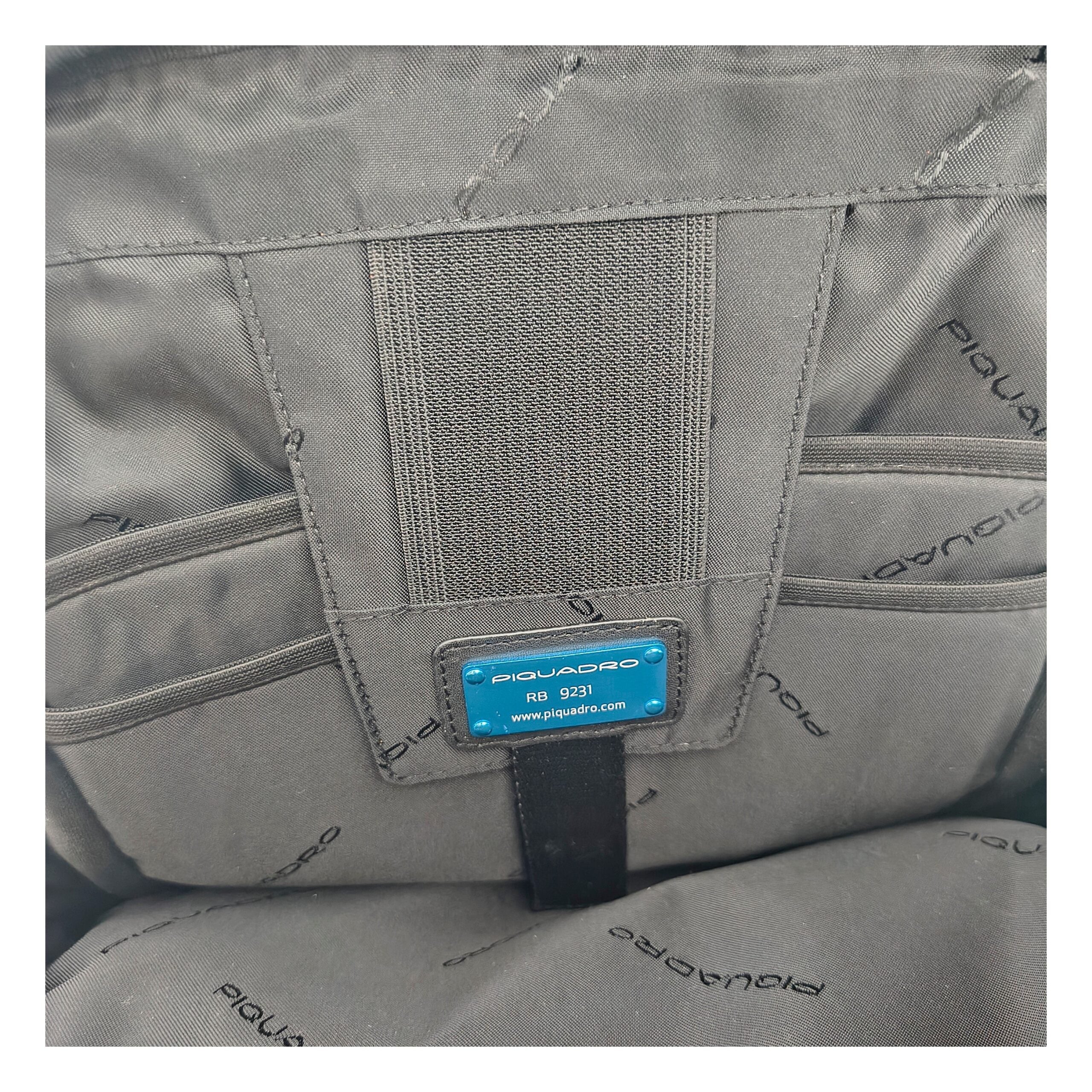 Piquadro sort læderrygsæk