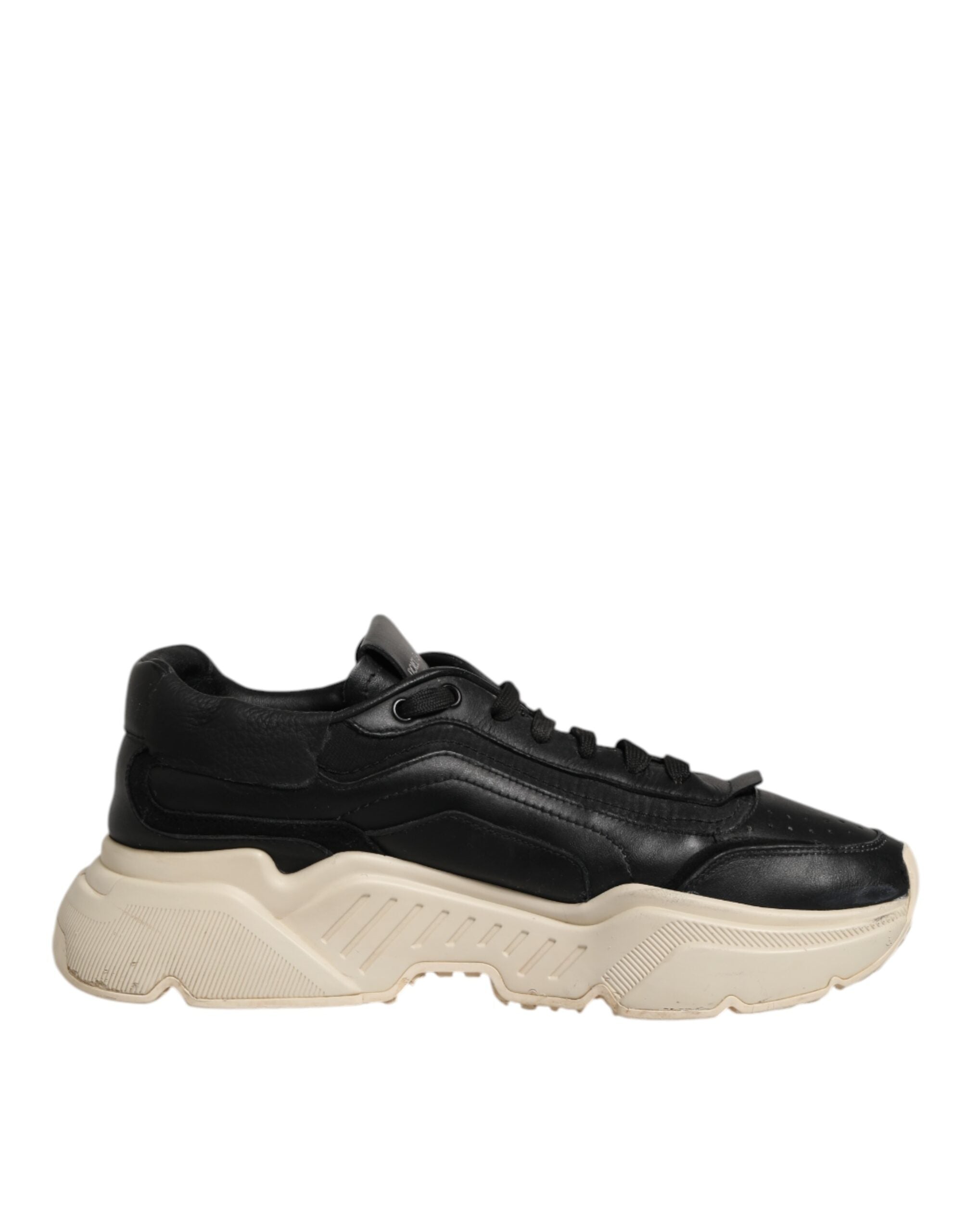 Dolce & Gabbana White Black Daymaster Low Top Sneakers Shoes