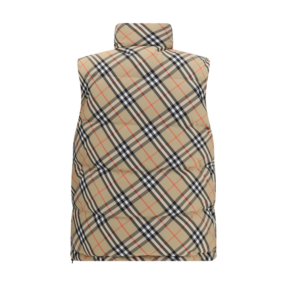 Burberry Black Polyester Sleveless Jacket