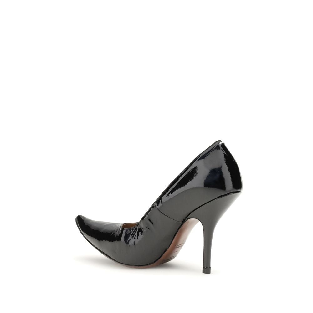 Margiela sorte kalveskinds-BOS Taurus-pumps