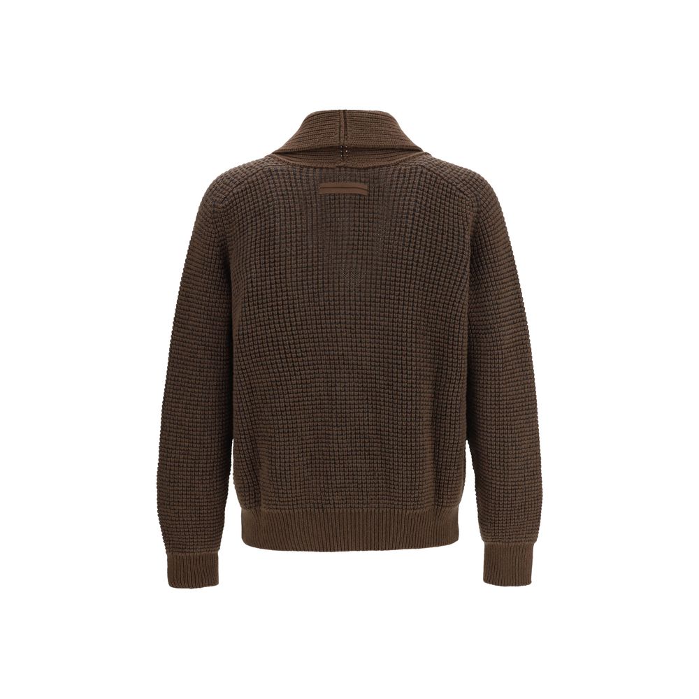 ZEGNA Brun Cashmere Cardigan