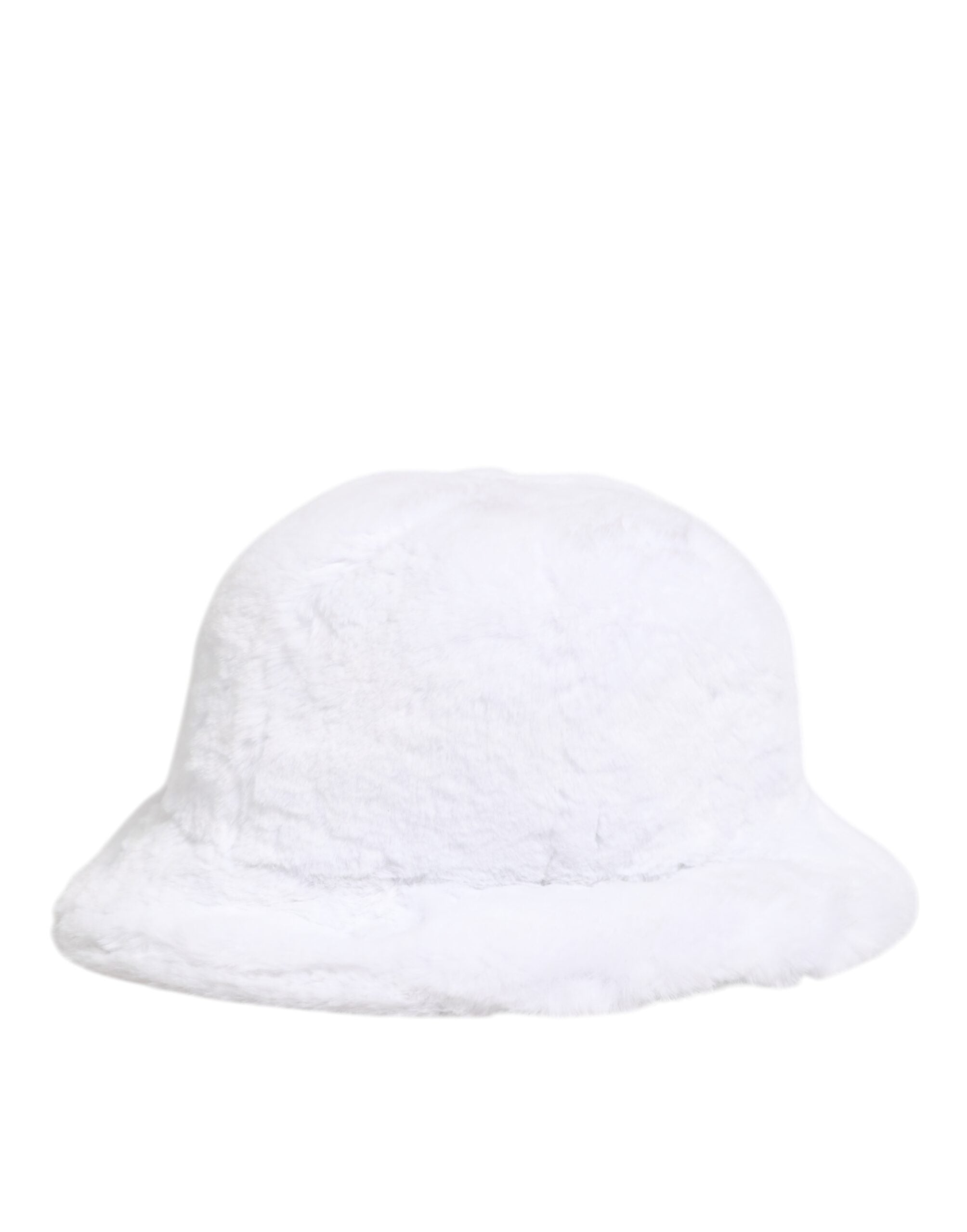 Dolce &amp; Gabbana Hvid Modacryl Pels Spand Herre Capello Hat
