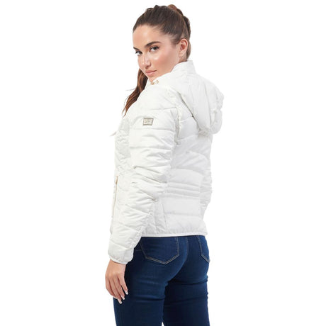 Yes Zee White Polyester Jackets & Coat