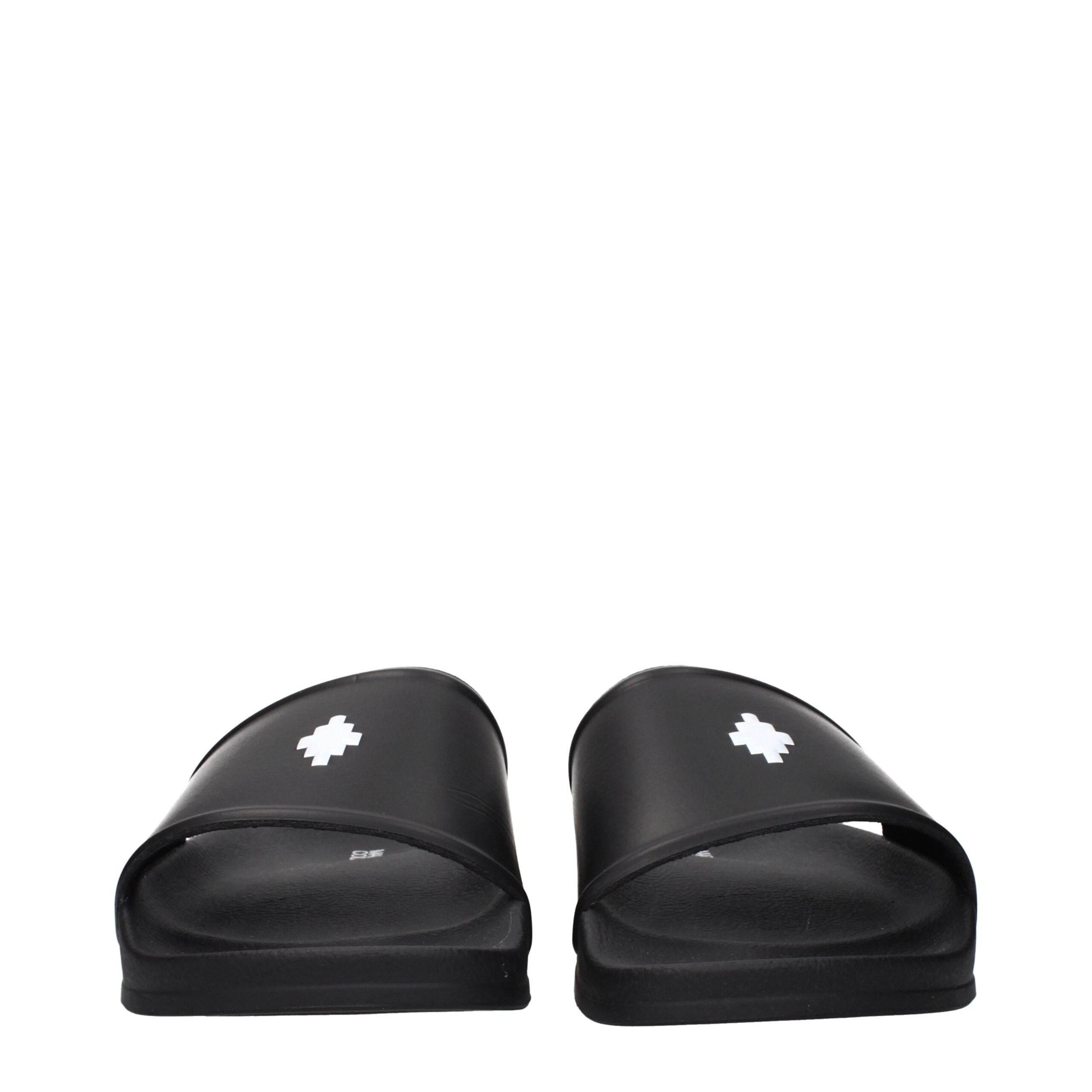 Marcelo Burlon Black Cotton Slippers