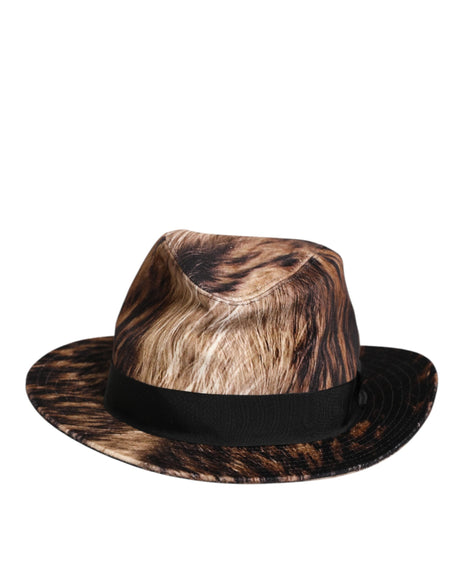 Dolce & Gabbana Multicolor Cotton Blend Fedora Capello Men Hat
